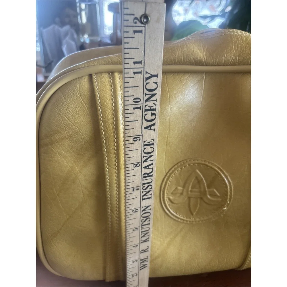 Vintage American Tourister Escort Carry On Tote Overnight Bag Luggage Yellow 14